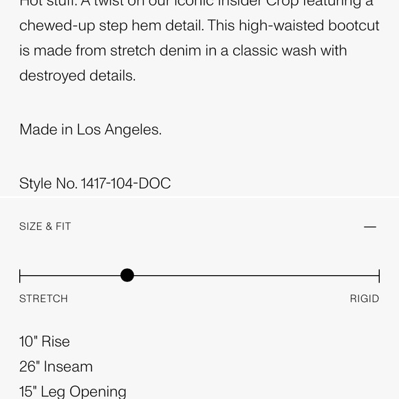 MOTHER. The insider crop step chew in dancing on coals size 26. - Picture 7 of 9